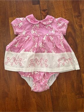 Dondolo Pink Taffy Poodle Bubble Dress